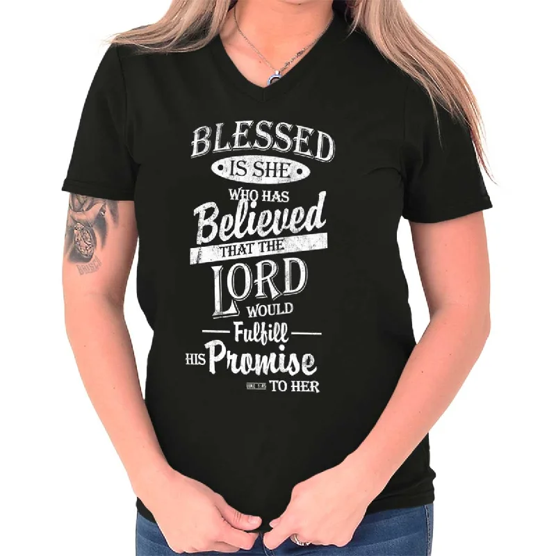 Blessed is V-Neck T-Shirt