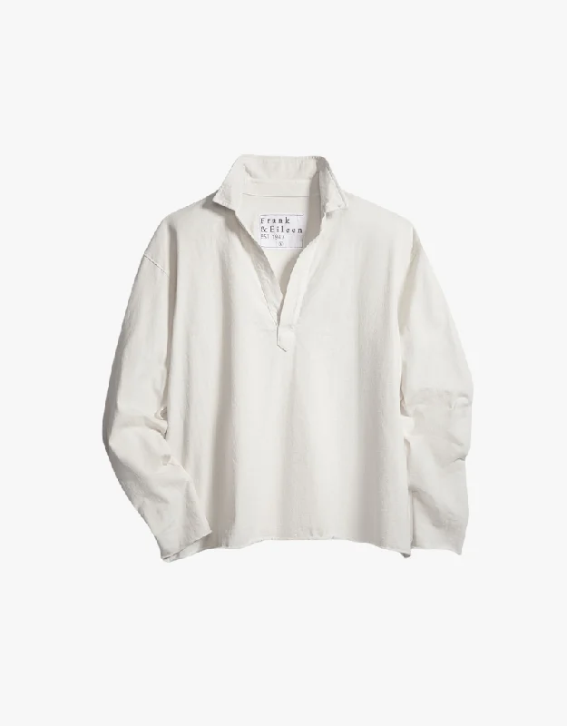 Frank & Eileen Patrick Popover Henley in Vintage White (Heritage Jersey)