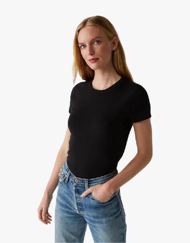 Michael Stars Lexy Tee in Black