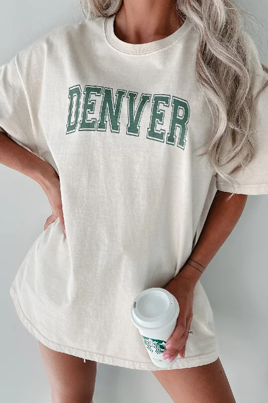 Repping My City "Denver" Graphic T-Shirt (Chalk/Sage Leaf)