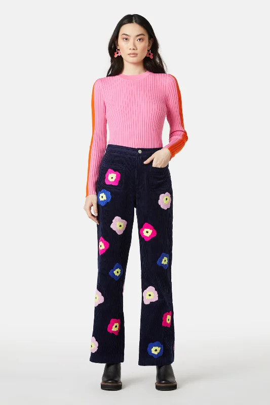 Backyard Flower Cord Pant