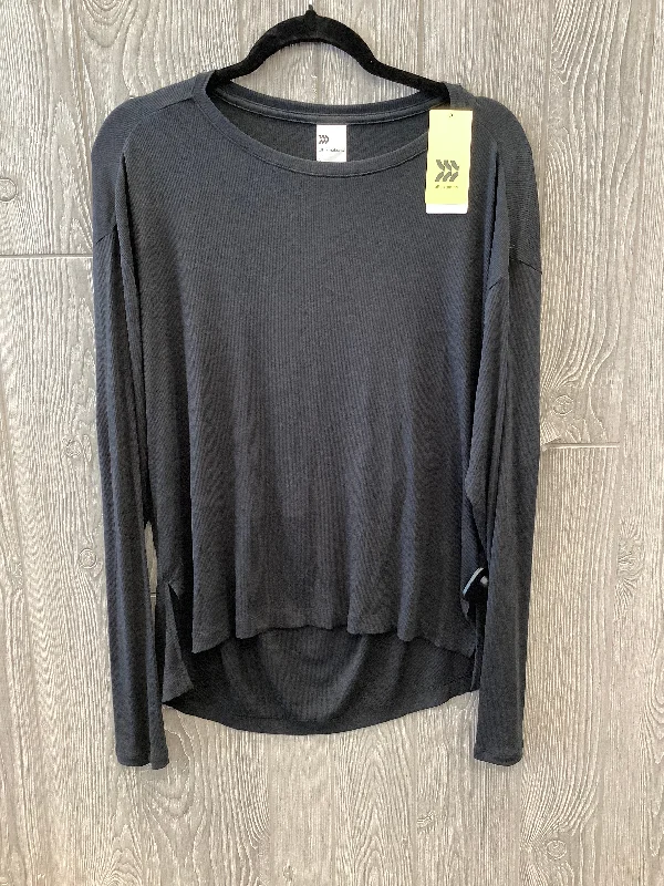 Athletic Top Long Sleeve Crewneck By All In Motion In Black, Size: S