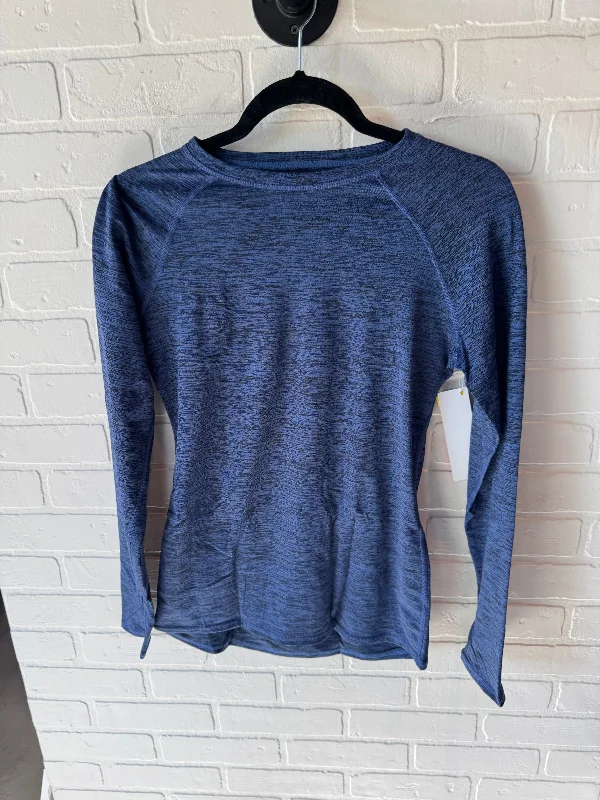 Athletic Top Long Sleeve Crewneck By Cuddl Duds In Blue, Size: S