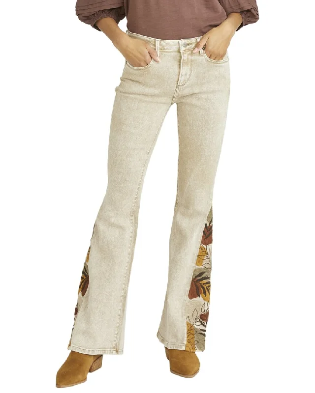 Driftwood Jeans Farrah Tan Flare Jean