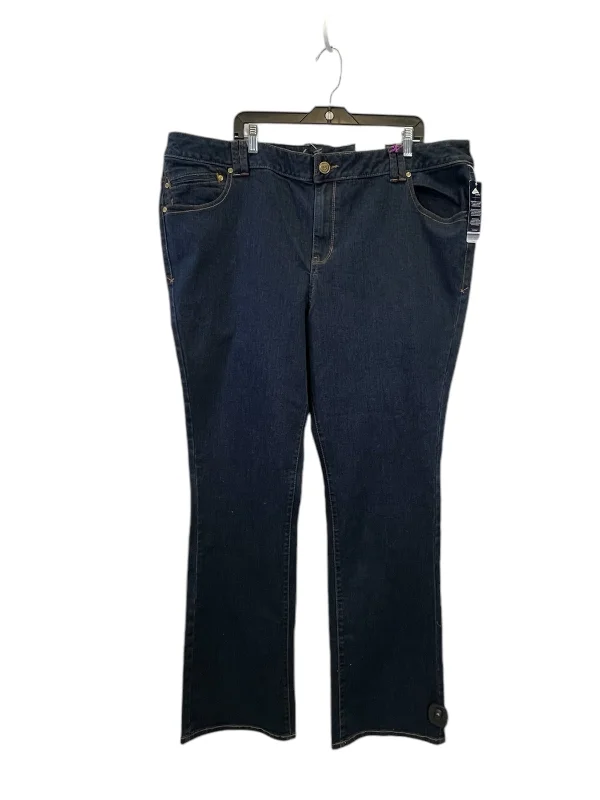 Jeans Straight By Lane Bryant In Blue Denim, Size: 4x