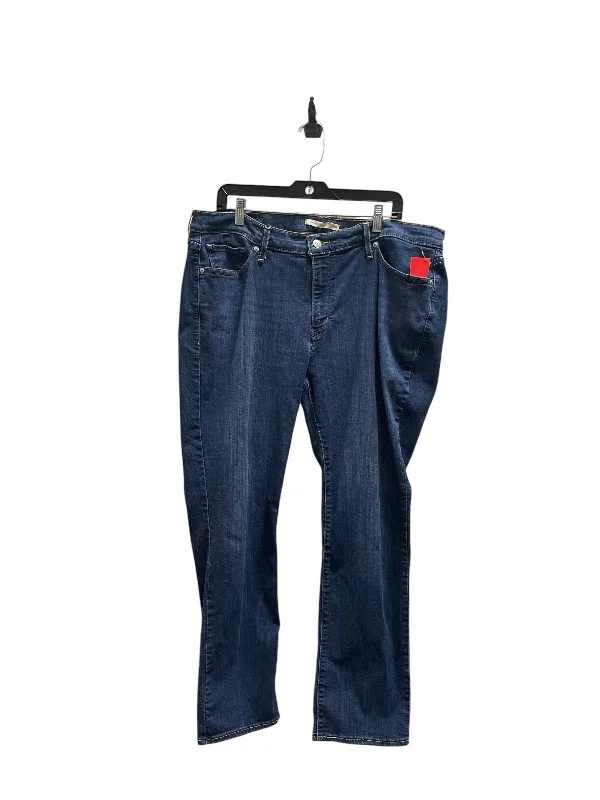 Jeans Straight By Levis In Blue Denim, Size: 20