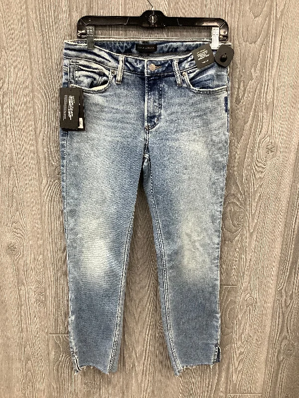 Jeans Straight By Silver In Blue Denim, Size: 8