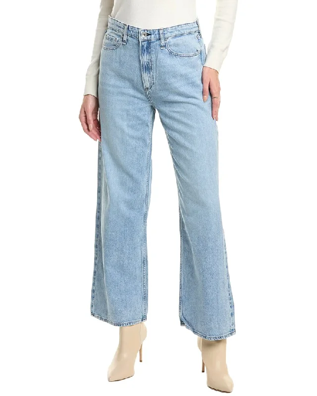 rag & bone Lori Light Acid Wash Wide Leg Jean