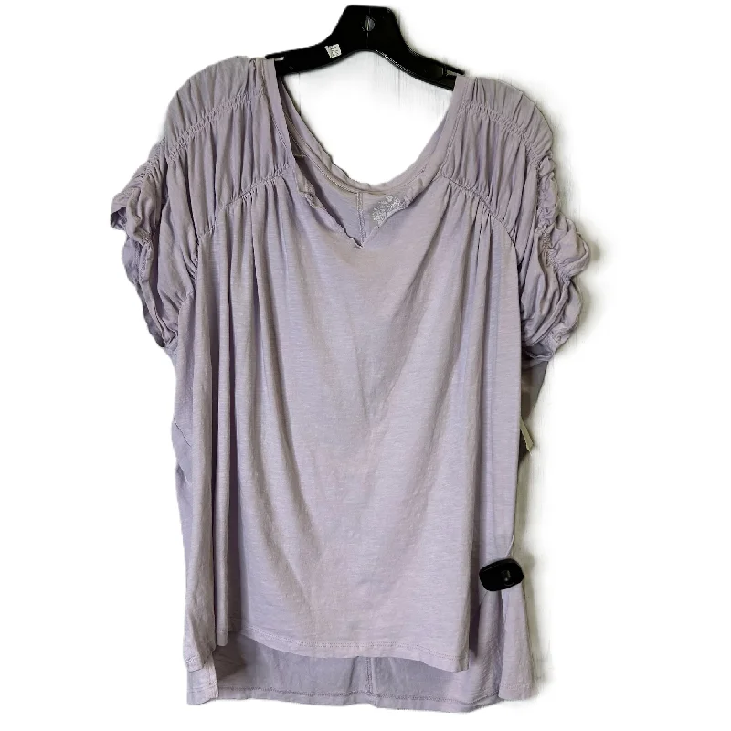 Top Short Sleeve By Pilcro In Purple, Size: Xl