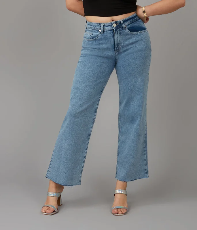 Women's COLETTE-VIB High Rise Wide Leg Jeans