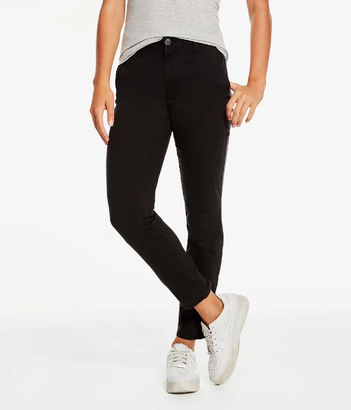 Aeropostale Womens Slim High-Rise Twill Pants