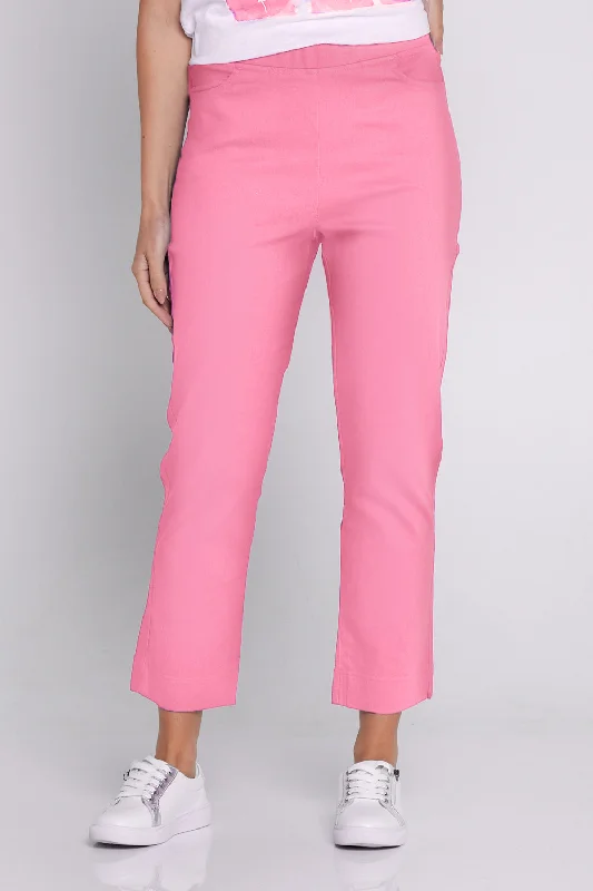 Kayla Pull On 7/8 Stretch Pants - Watermelon