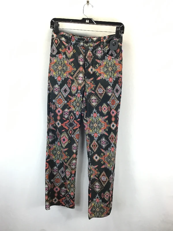 Pants Cropped By Zara In Multi-colored, Size: Xs