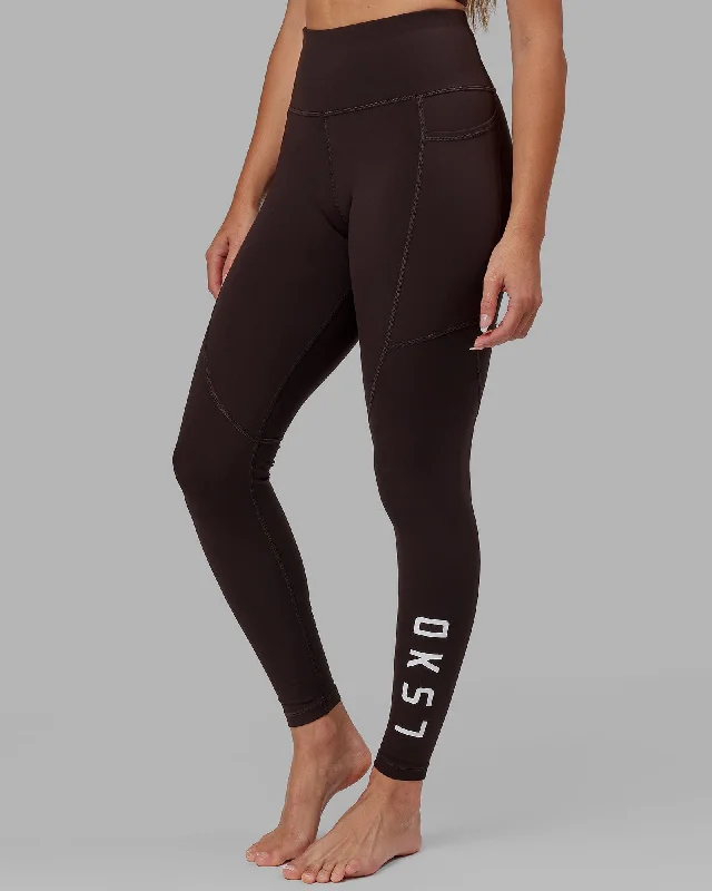 Rep Full Length Leggings - Dark Walnut