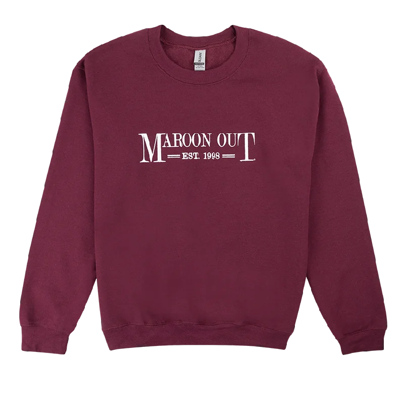 2024 Maroon Out Embroidered Crew Neck