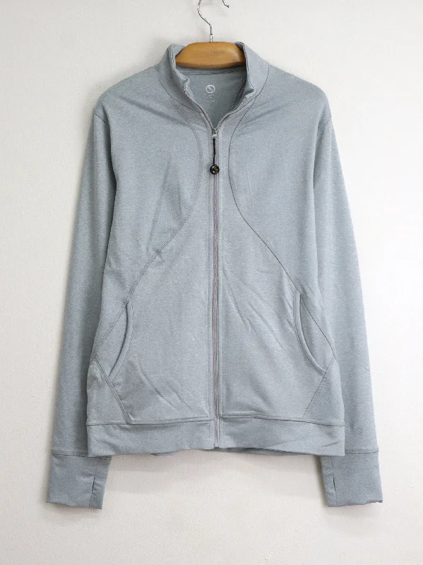 Women's Textured Sport Jacket,Light Grey