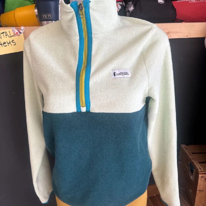 Cotopaxi- Armando Fleece 1/2 zip- MSRP $100: Teal Green -women-XS