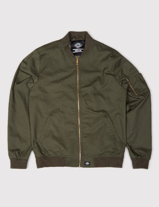 Dickies Hughson Bomber Jacket - Dark Olive