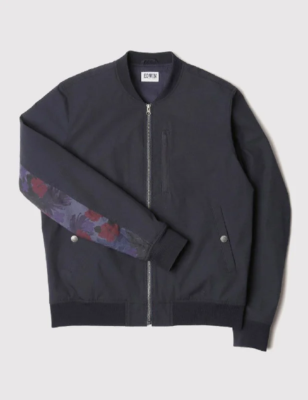 Edwin Baller Bomber Jacket - Navy