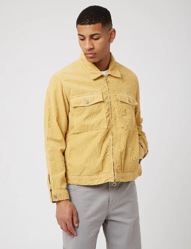 Edwin Sten Zip Corduroy Jacket - Curry