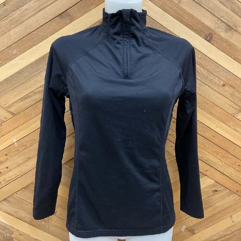 Kombi - Women's 1/4-Zip Baselayer Top - MSRP comp $75: Black-women-SM