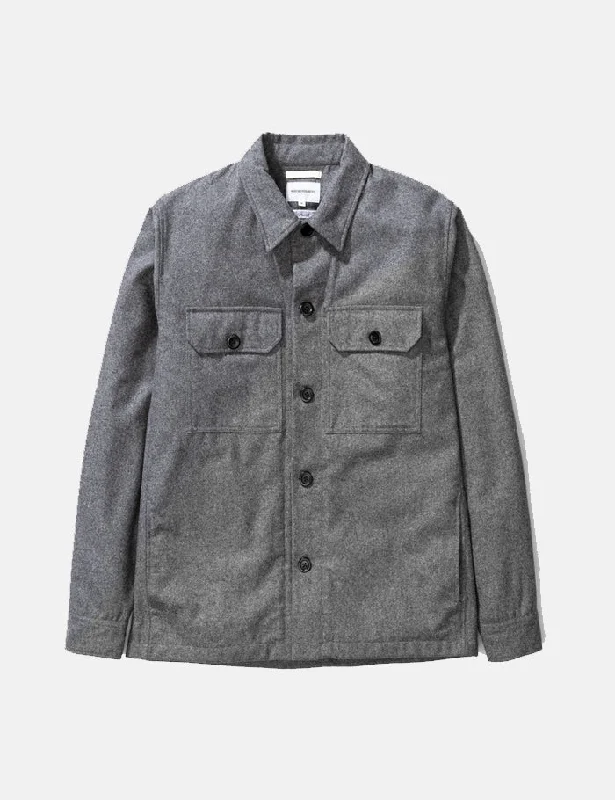 Norse Projects Kyle Jacket (Wool) - Charcoal Grey