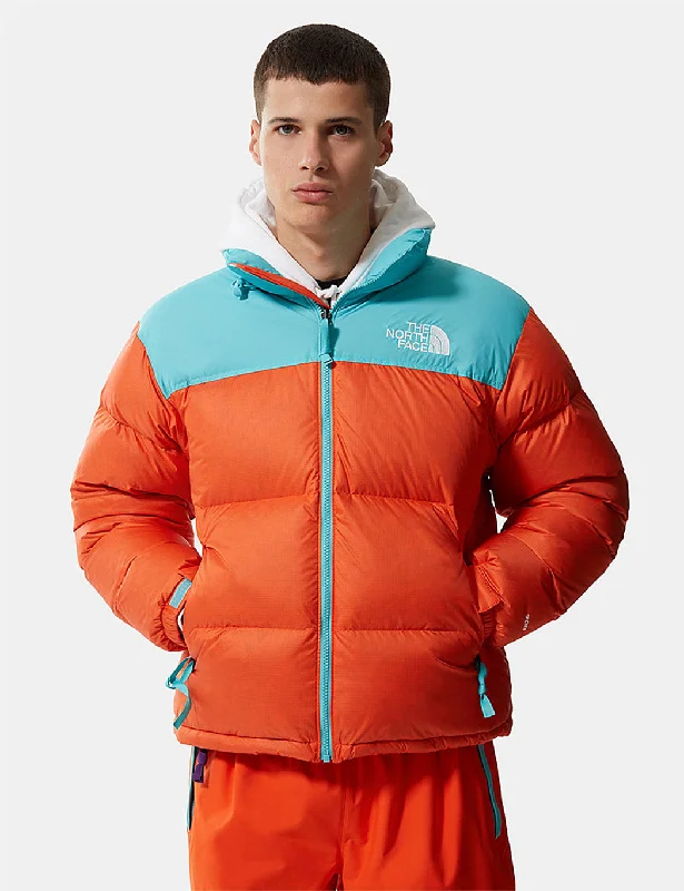 North Face 1996 Retro Nuptse Jacket - Red Orange