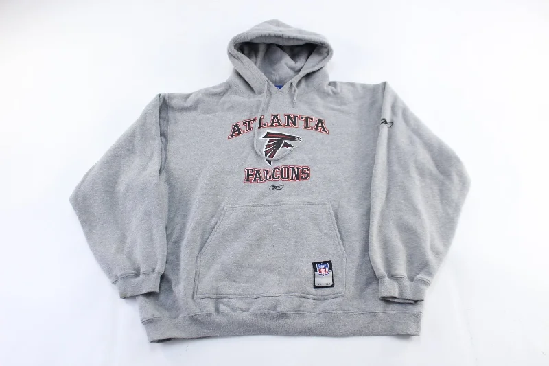 Reebok Embroidered Logo Atlanta Falcons Pullover Hoodie