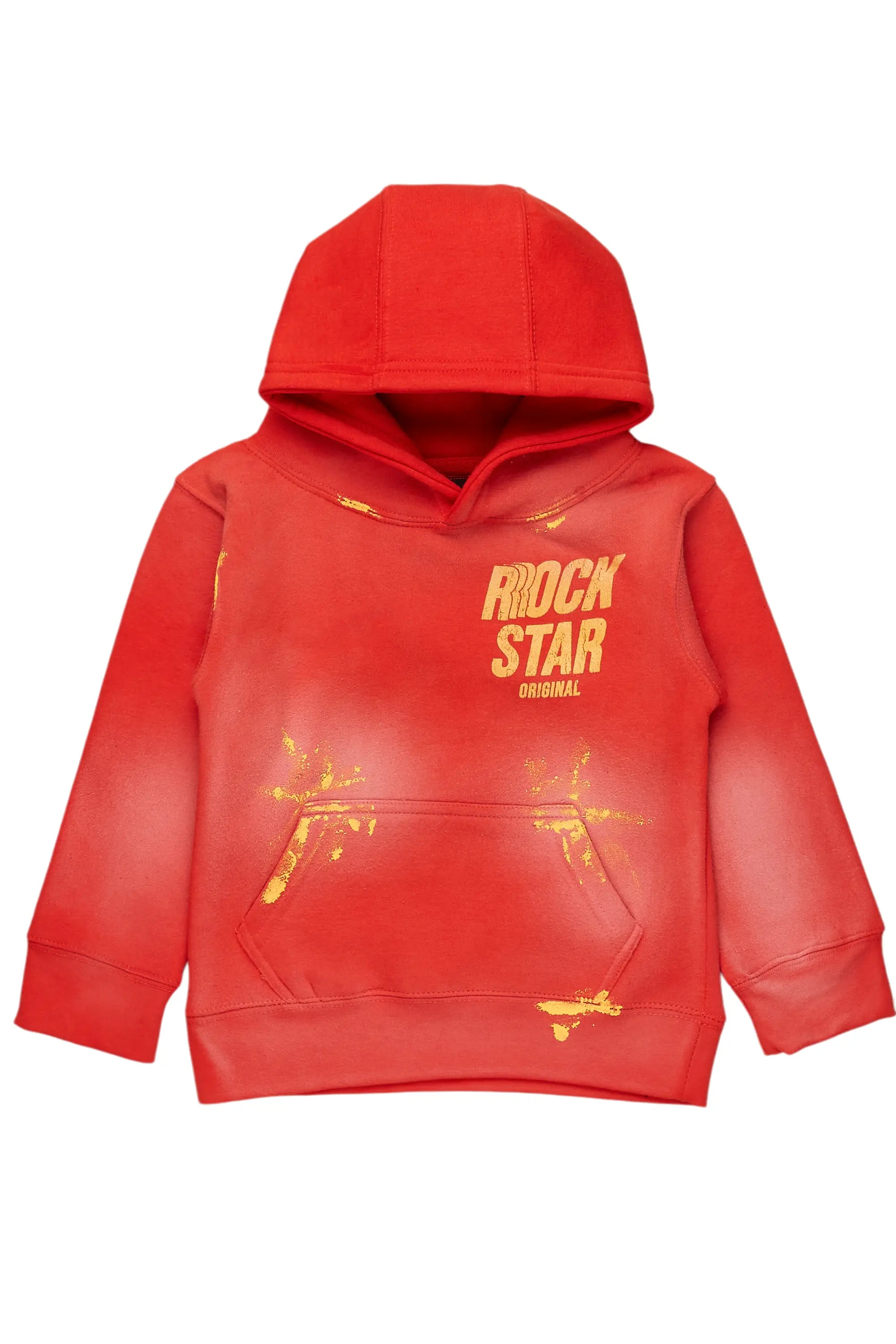 Boys Aiden Red Graphic Hoodie