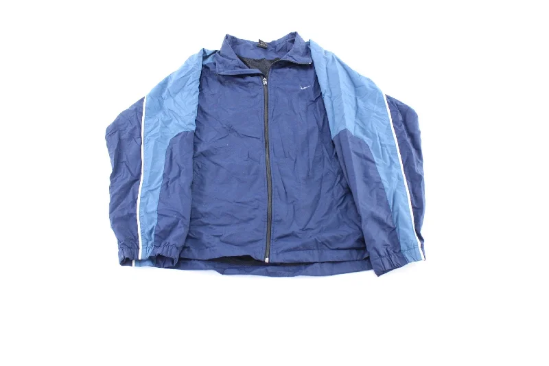 Y2K Nike Logo Blue Zip Up Jacket