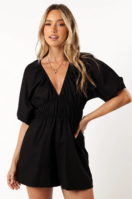 Kaia Playsuit - Black