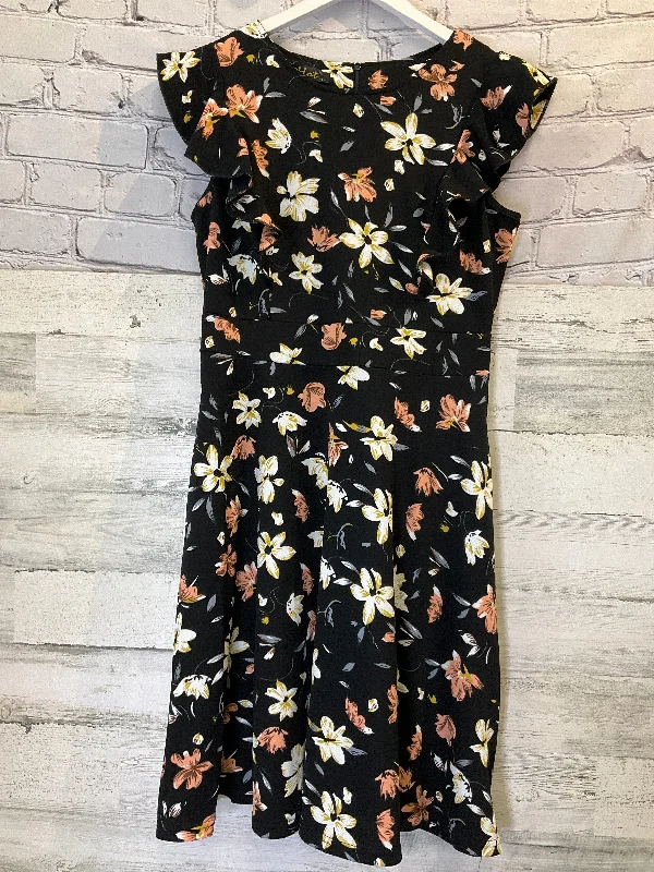 Black Dress Casual Midi I Jeans By Buffalo, Size L