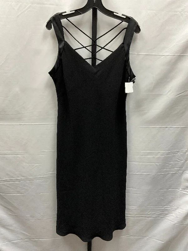 Black Dress Party Midi Evan-picone, Size Xl