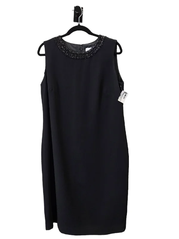 Black Dress Party Midi Oscar De La Renta, Size L