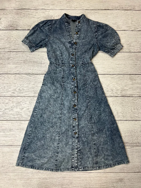 Denim Dress Casual Midi Who What Wear, Size Xs