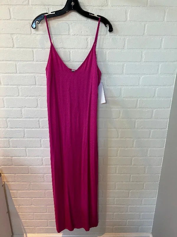 Pink Dress Casual Midi Old Navy, Size M