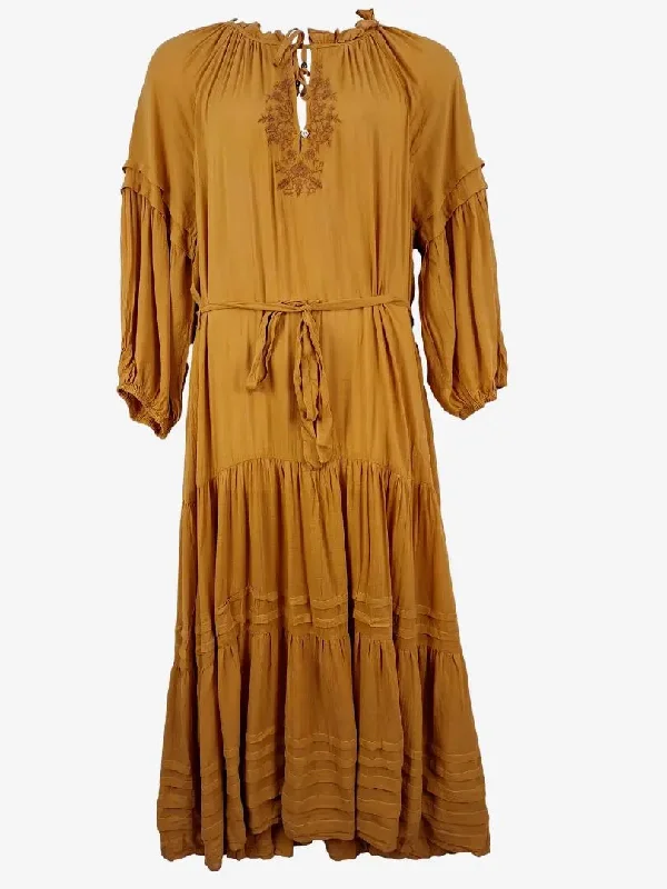 Auguste Boho Butterscotch Relaxed Maxi Dress Size 16