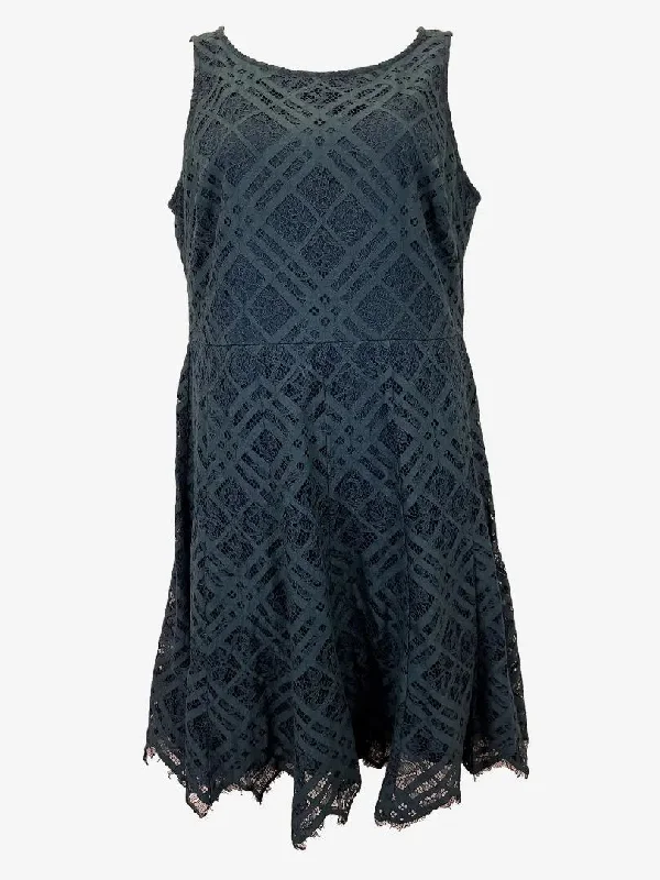 Donna Karan A Line Lace Cocktail Mini Dress Size 12