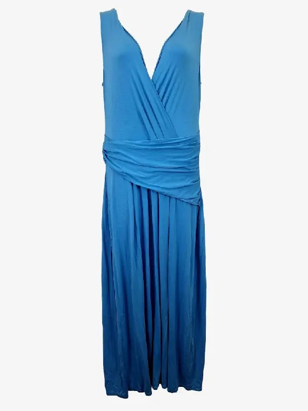 Elie Tahari Swanky Stretch Evening Maxi Dress Size L