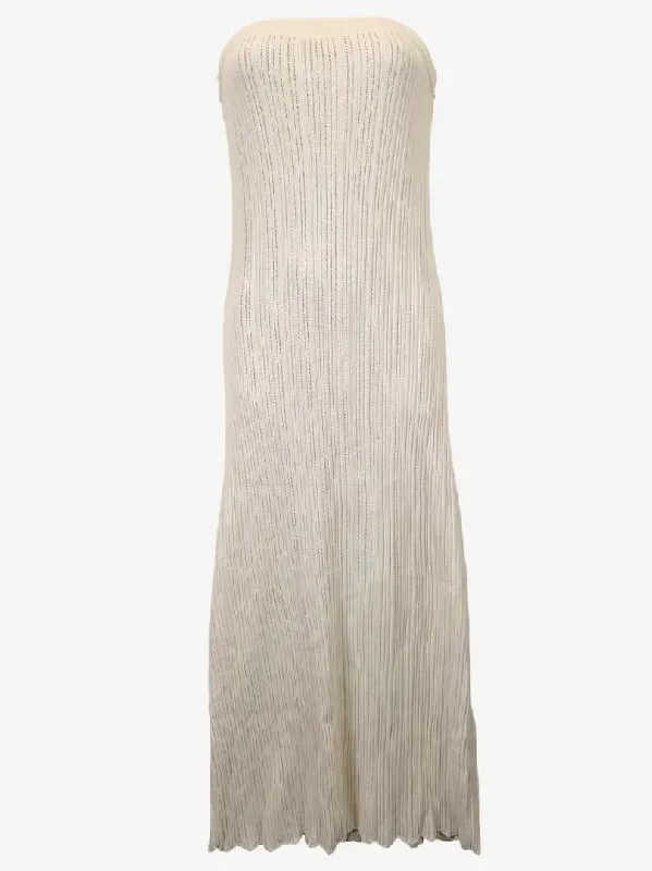 Tigerlily Aphrodite Pearl Ribbed Maxi Dress Size 10