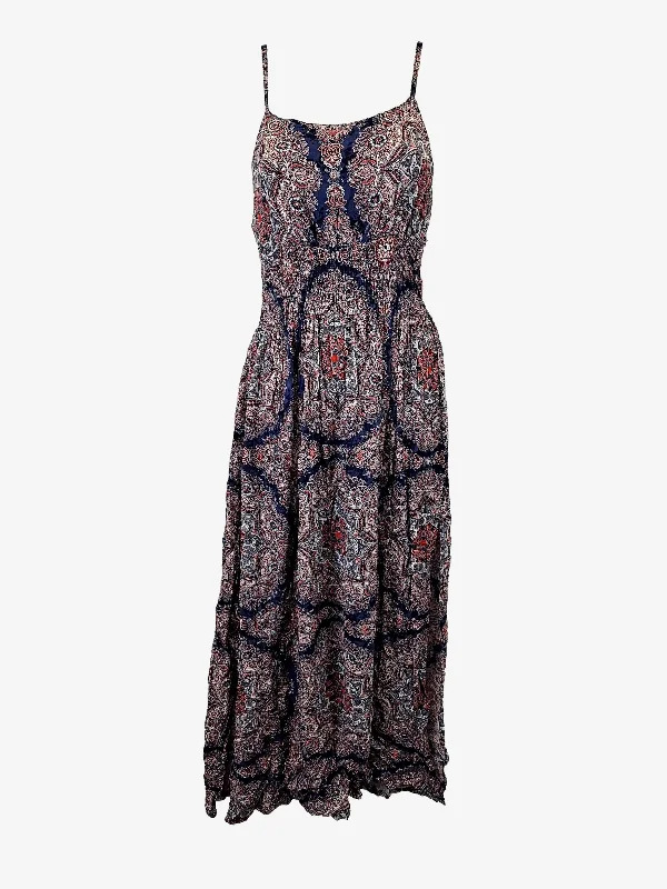 Tree Of Life Boho Paisley Maxi Dress Size S