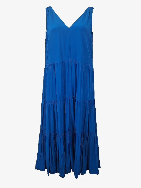 Witchery Staple Sapphire V Neck Maxi Dress Size 12