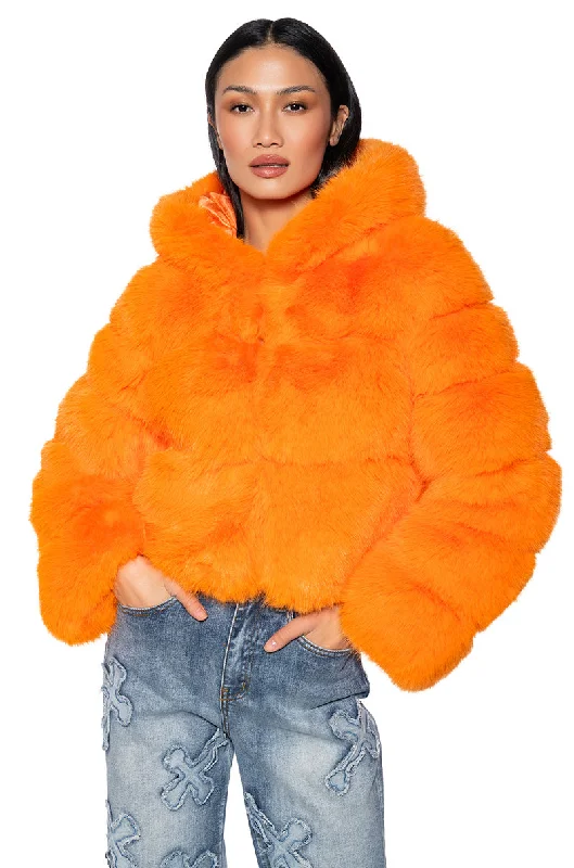 AVI FAUX FOX FUR COAT