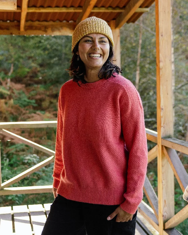 Cove Recycled Knitted Sweater - Mineral Red