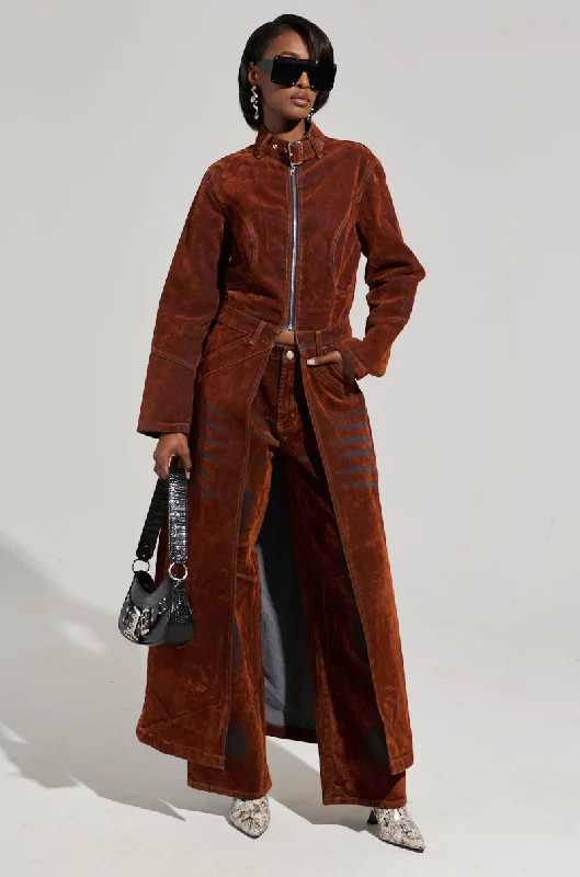 VALERIE VELVET EFFECT TRENCH