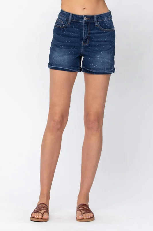 Women's Clear Sky Warm Nights Shorts In Dark Wash