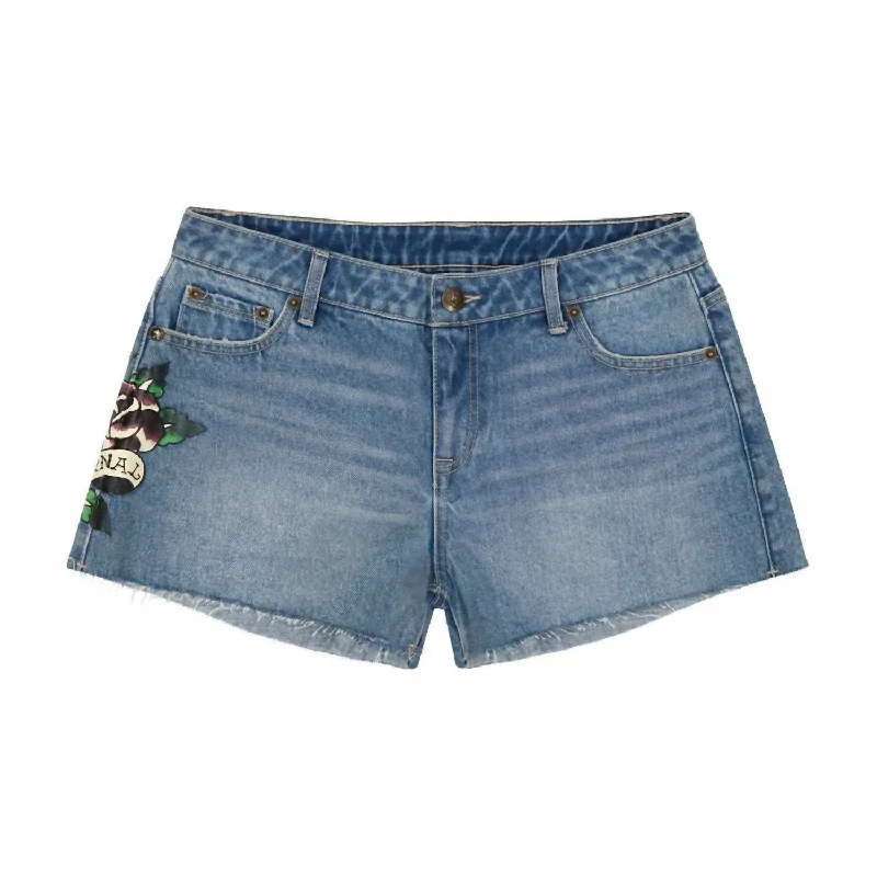 Women's Love Eternal Denim Short In Light Vintage